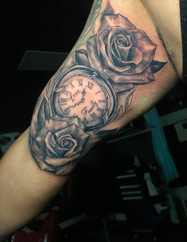 Clocks and roses