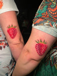 Matching strawberries.