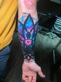 Large Coverup tattoo