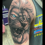 Lion mens sleeve tattoo