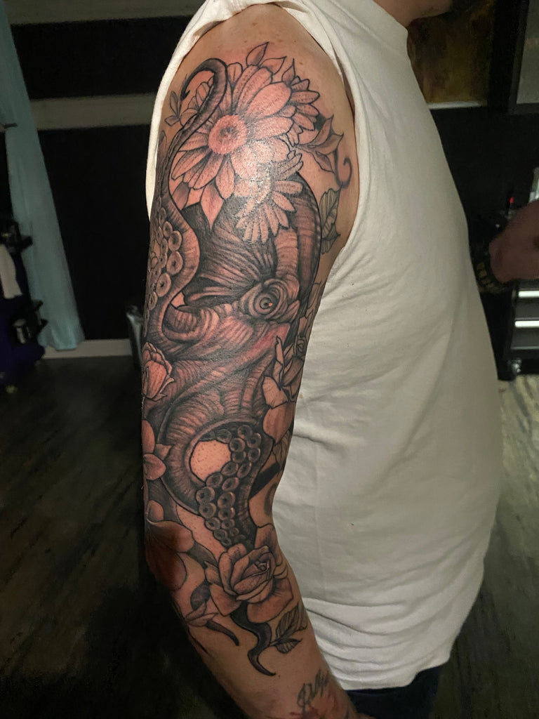 Lion Half Sleeve Tattoo at Rs 600/square inch in Bengaluru | ID: 24217555033