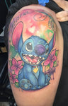 Lilo and stitch watercolor tattoo
